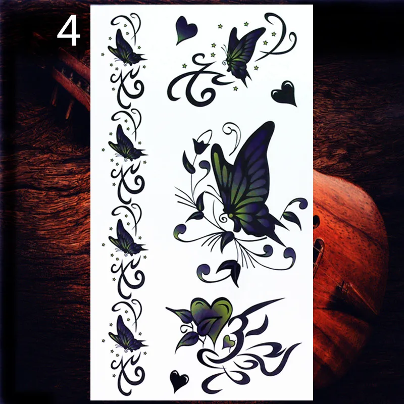Y-XLWN китайские Феникс змея мужские креативные наклейки татуировки женские водонепроницаемые наклейки татуировки видео наклейки на холодильник - Цвет: 4