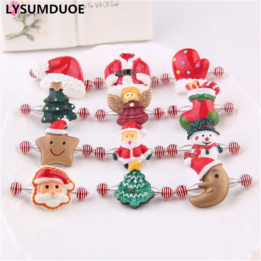 

LYSUMDUOE Kids Hairpin Accessories Christmas Gift Baby Girl Headbands Hair Clips Barrettes Colorful Jewelry For Women 4Pcs/Lot