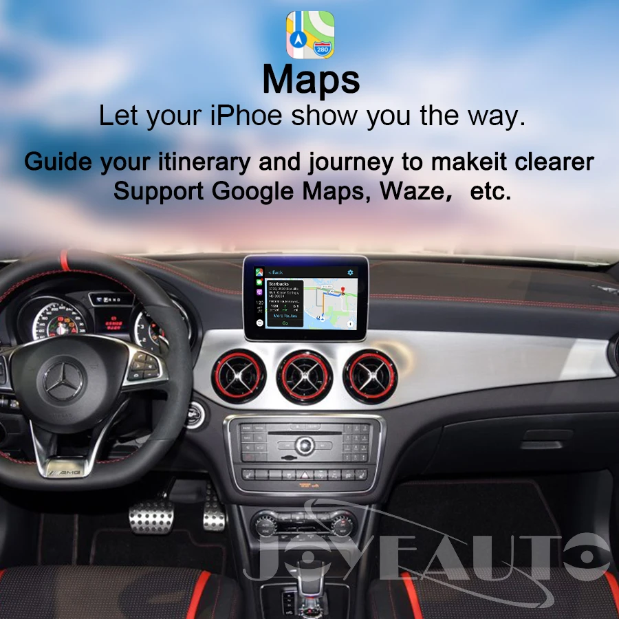 Joyeauto беспроводной Carplay Android авто для Mercedes GLS NTG5 Модифицированная поддержка задней