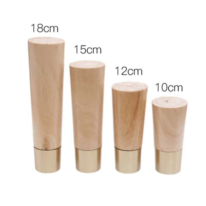 buy 4PCS Nordic Style Solid Wood Furniture Feet Table Legs Sofa Bed Legs TV Cabinet Feet Furniture Replacemetns