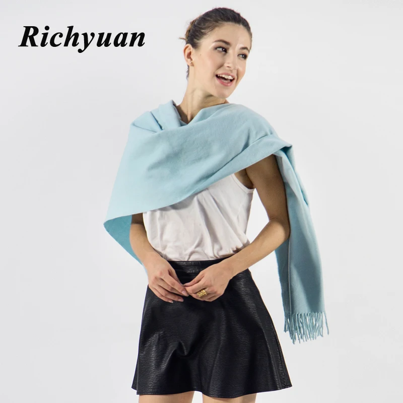 Richyuan Модная брендовая зимняя шарф Для женщин дизайнер пашмины шали и Шарфы для женщин мягкая Bufandas df60185