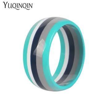 

Vintage Resin Cuff Charms Stripe Bracelet Bangles for Women Fashion Jewelry Acrylic Wide Geometric Party Big Bangle For Girls