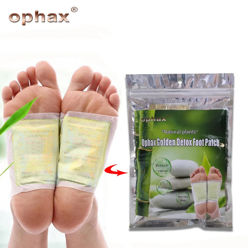 

OPHAX Golden Detox Foot Patch Medical Plaster Detoxifying Foot Patches Pads Detoxification Improve Sleep Slim Patch Health Care