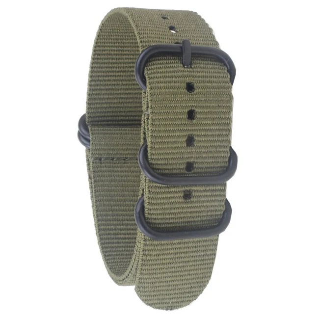 1pcs Nylon Resistant Straps 20mm 22mm 24mm Nylon Band Watch NATO Strap Zulu Watchband Buckle Ring 1pcs Nylon Resistant Straps 20mm 22mm 24mm Nylon Band Watch NATO Strap Zulu Watchband Buckle Ring