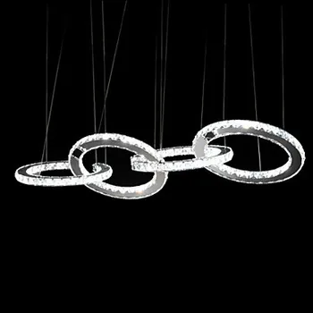 

k9 Crystal Pendant Lamps 4 ring light /LED Modern/Contemporary Living Room/Dining Room/Kitchen/Study Room/Office Pendant Lights