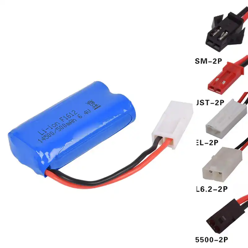 7.4v 1200mAh 14500 Li ion Battery RC toys Cars Tank Robot Electric
