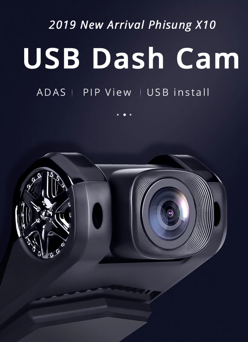 ADAS 1080P HD Mini Cam USB DVR камера для Android 4,4 5,1 6,0 7,1 8,1 автомобильный dvd-плеер с поддержкой g-сенсора обнаружения движения