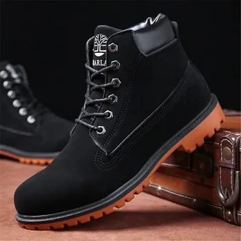 

Men Popular Comfy Faux Suede Leather Men Boots Spring Autumn Man Shoes Ankle Boot Men's Snow Shoe Work Plus Size Casual Shoes