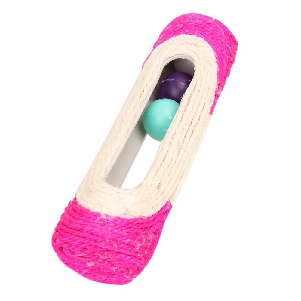 TINGHAO Pet Cat Kitten Scratcher Rolling Sisal Scratching Trapped Ball