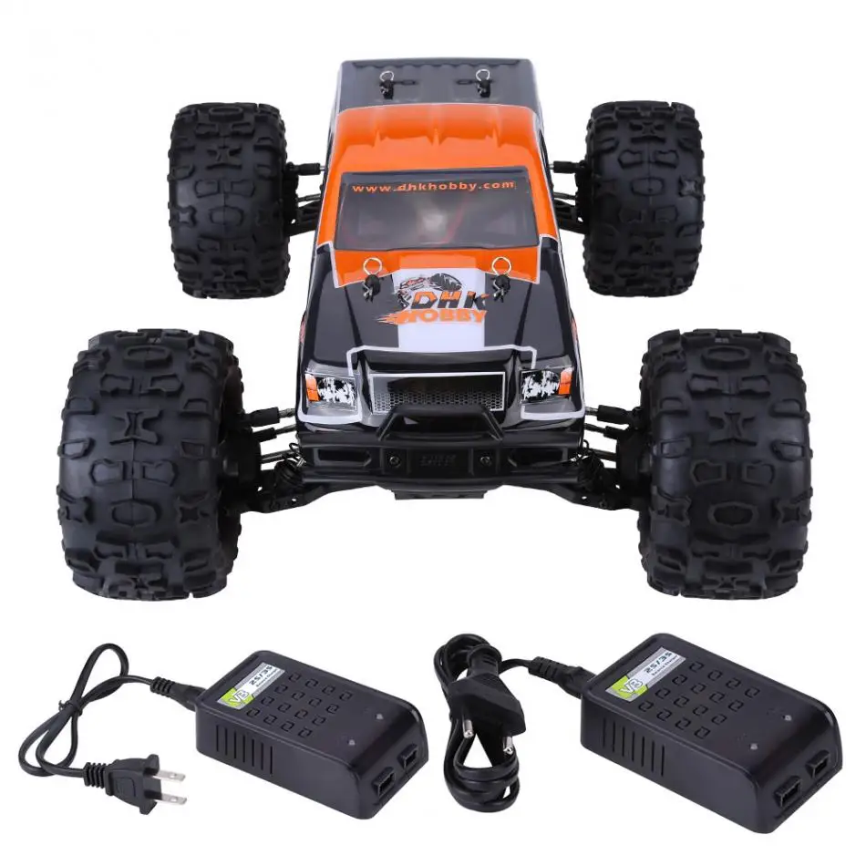 DHK 8382 1:8 2,4 GHz 120A 4WD бесщеточный монстр грузовик Дистанционное управление автомобиль электрический RC четырехколесный привод 85 км/ч Радиоуправляемый автомобиль