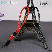 2 шт. Hsmeilleur регулируемый нейлоновый ремень для телефона Ручка ремешок на запястье держатель для телефона чехол камера USB флэш-накопитель ключи ID Tag