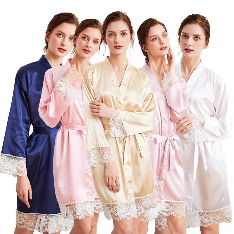 Nightgown Kimono Plus Size Nightwear Sleepwear Kimono M-2xl Plus Size 992