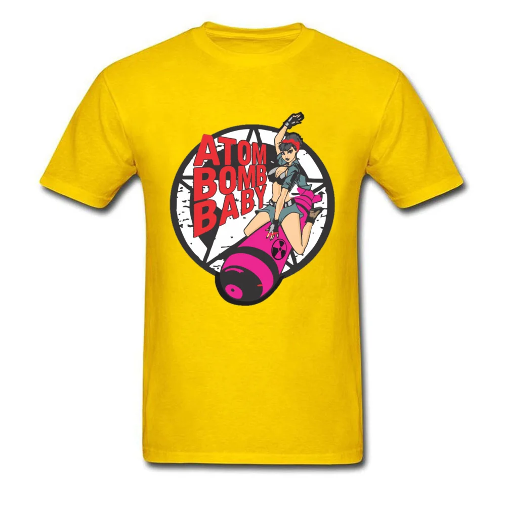 Tops & Tees Atom Bomb Baby ostern Day Faddish Casual Short Sleeve Pure Cotton O Neck Mens Top T-shirts Casual Sweatshirts Atom Bomb Baby yellow