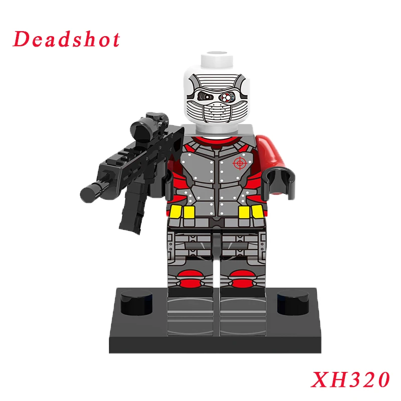 

Single sale Super Heroes Villain Dolls Deadshot Harley Quinn Action Figure Education Toys For Children
