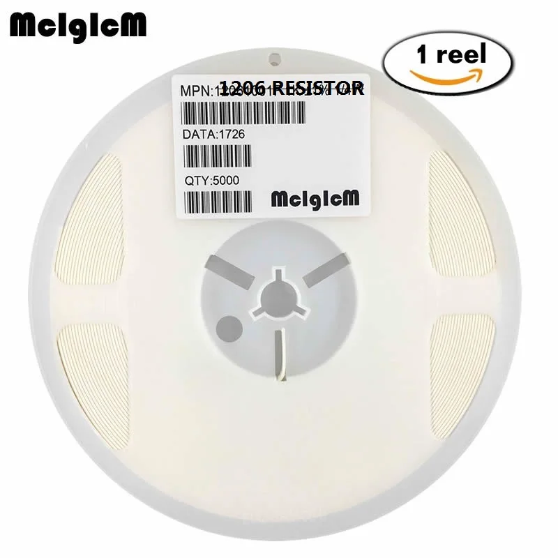 

MCIGICM 1206 smd resistor 470 ohm 0-10M 5% (pack of 5000pcs)