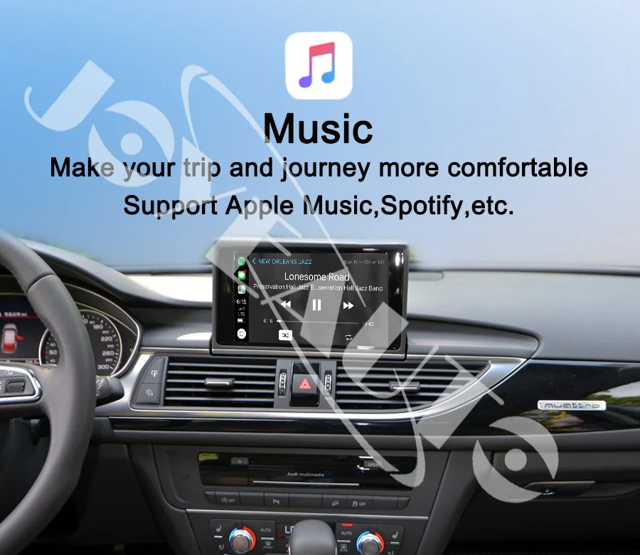 Послепродажный OEM беспроводной Apple CarPlay A1 A3 A4 A5 A6 A7 A8 Q2 Q3 Q5 Q7 MMI для Audi Car Play Android авто зеркало обратная камера