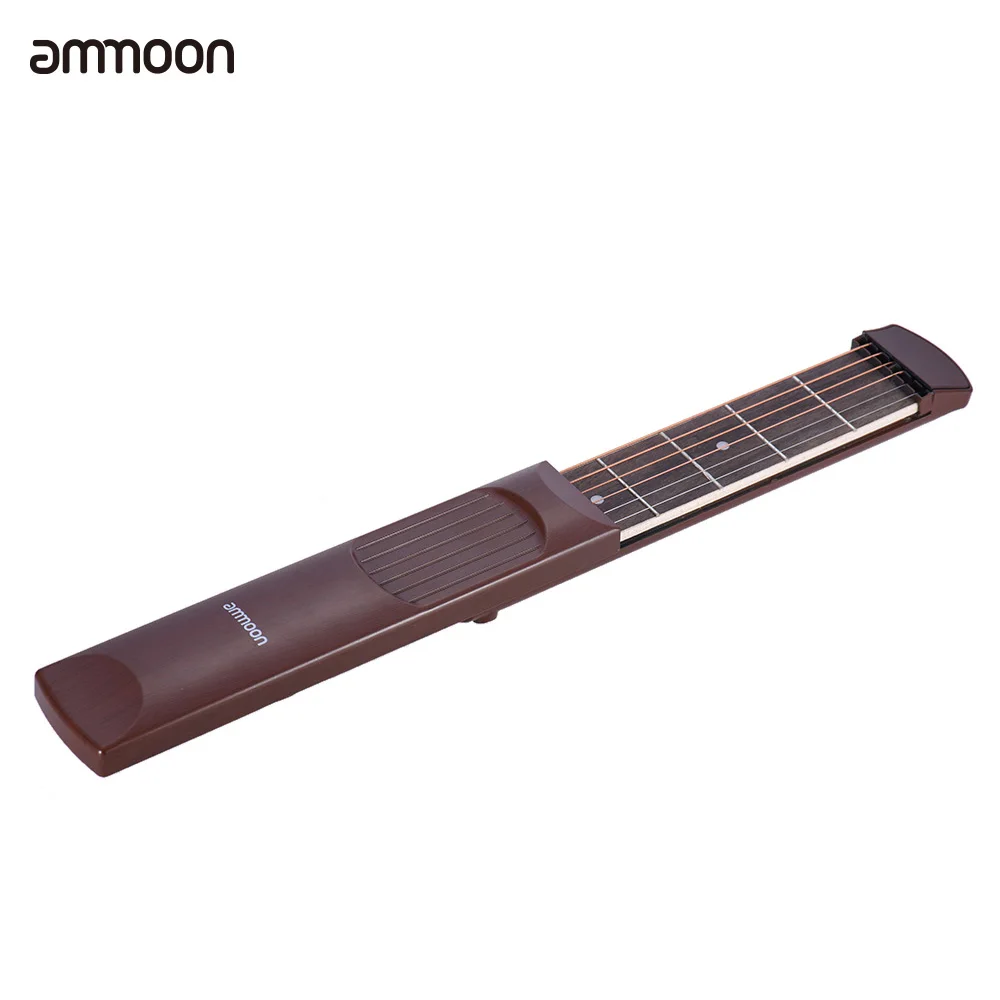 Портативный гаджет для акустической гитары ammoon 6 струн ладов гриф из розового