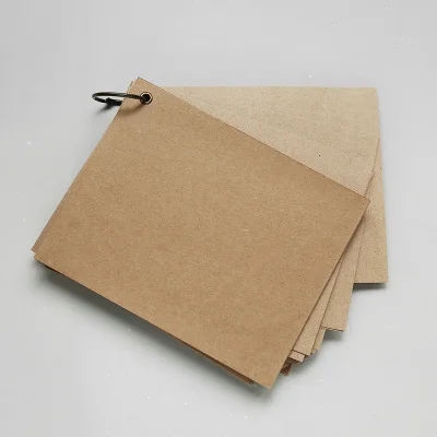 Craft Cards Blank Craft Cove 1 кольцо Провода Привязка липкий Тип ручной DIY альбом Гостевая книга граффити крафт черный внутри страницы Свадебная Фотокнига - Цвет: Craft Cards