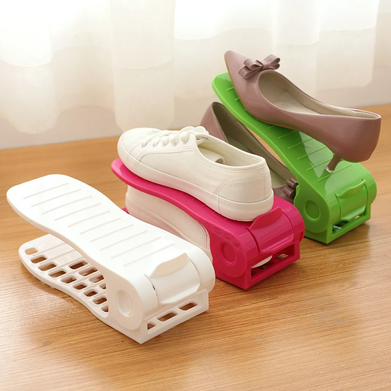 

Children's double three-dimensional plastic shoe rack environmental shoe holder home orgainzer