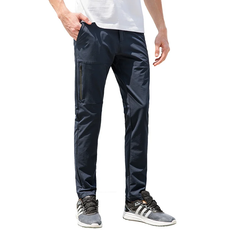 AXX705098 Dark blue Pioneer Camp new waterproof casual pants men brand-clothing simple solid trousers male - Цвет: AXX705098 Dark blue