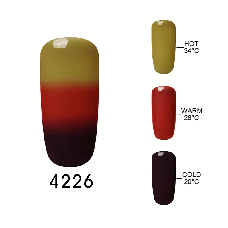 Elite99 изменение настроения Цветной Гель-лак для ногтей 32 УФ Цвет Тепловая температура гель для изменения цвета лак для ногтей 10 мл/уп - Цвет: 4226