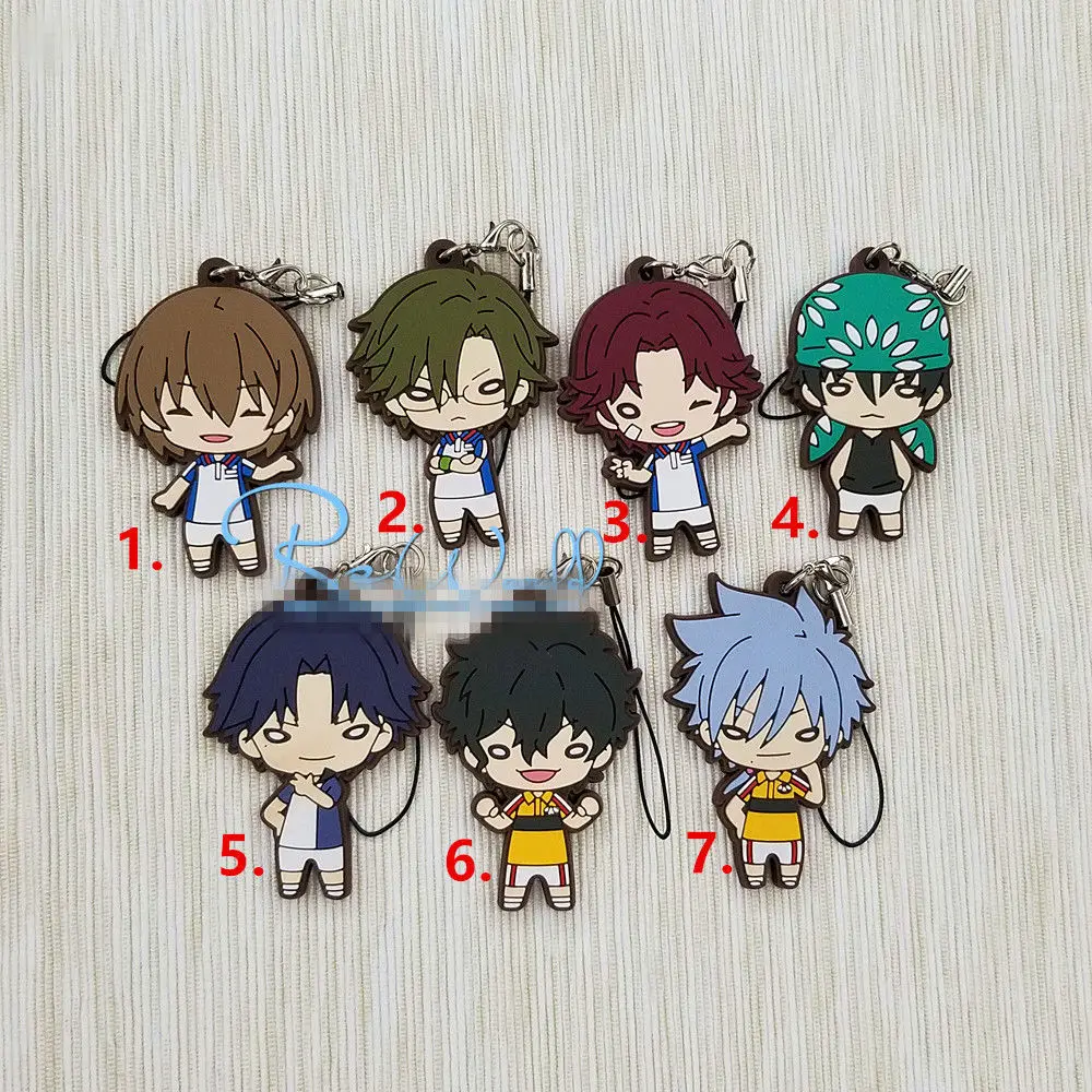 

T1344 Anime Prince of Tennis rubber Keychain Key Ring Rare straps cosplay