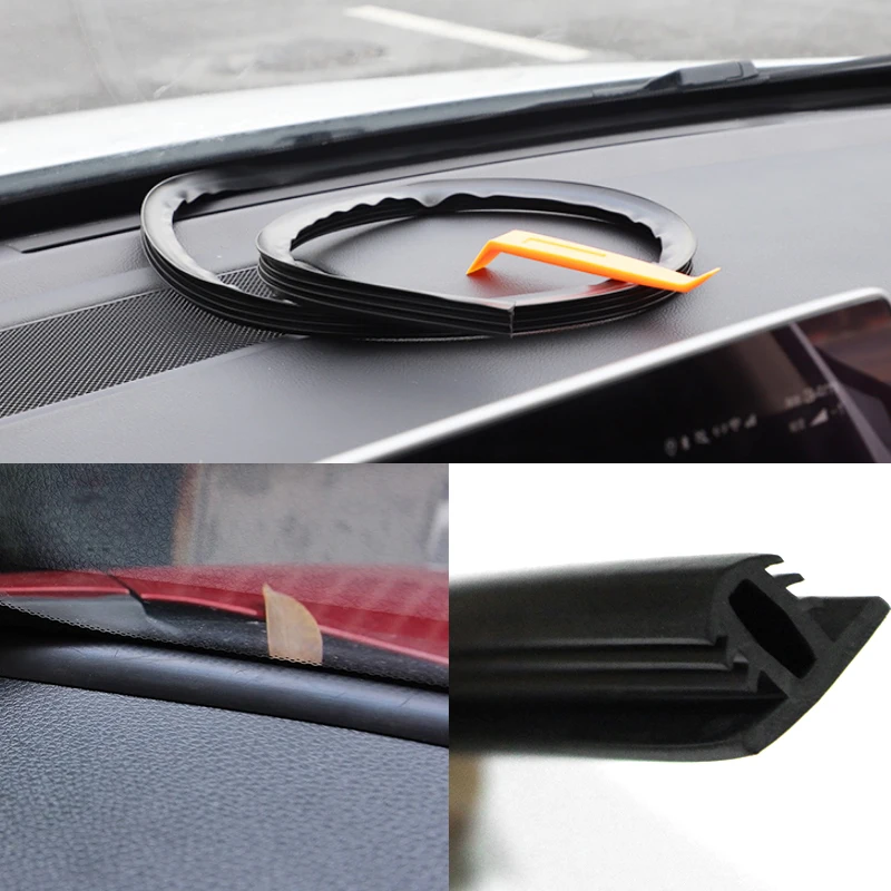 1.6M U Type Car Dashboard Sealing Strips Universal Auto For Interior Accessories