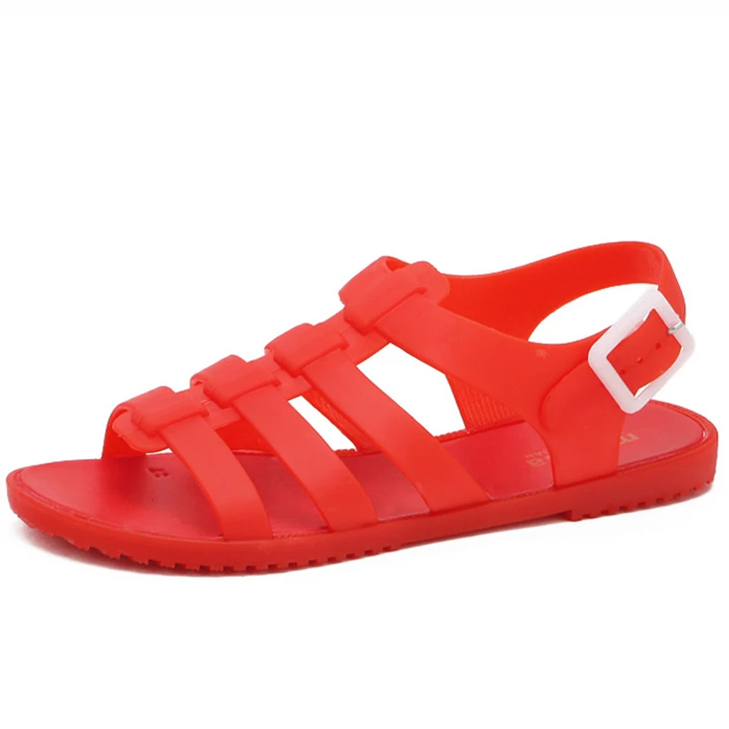 

Summer Shoes Woman Fashion Plastic Women Sandals Casual Shoes Flat Beach Sandals Girls Jelly Shoes Breathable Zapatos De Mujer