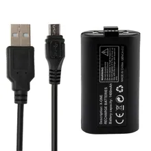 Rechargeable Battery For Xbox One Wireless Controller Battery Pack With USB Cable 1400mAh