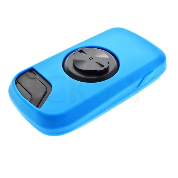 Открытый Дорожный/Moutain Велоспорт силиконовый резиновый черный чехол+ ЖК-экран протектор для Garmin Edge 1000 - Цвет: Sky Blue