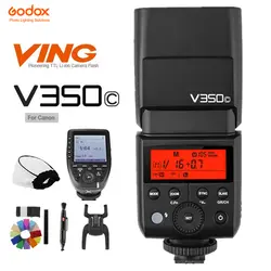 GODOX V350C ttl HSS 1/8000 s 2,4 г Беспроводной литий-ионный вспышки и XPro-C триггера для Canon 5D Mark III 80 70 60 50 D 750 760D и т. д. Камера