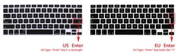 

French Portuguese Italian German Swedish Russian Language Keyboard Skin Cover for MacBook Air 13 13.3 A1932 2018 Release TouchID