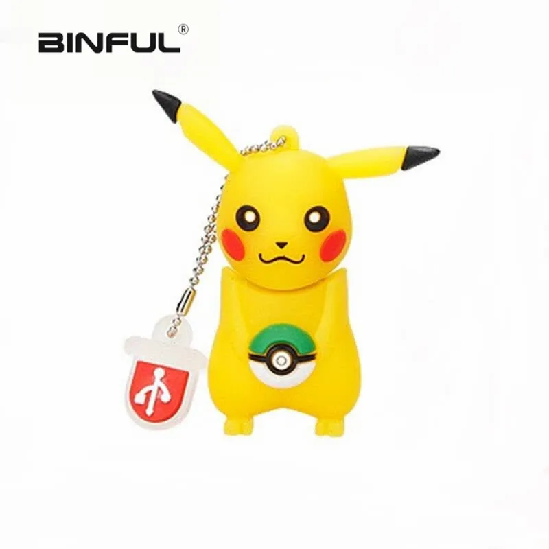 Usb флеш-накопитель 128 ГБ шариковая ручка эльфа 64 Гб pokemon Pikachu pendrive 32 ГБ 16 ГБ 8 ГБ 4 ГБ usb memory stick usb 2,0