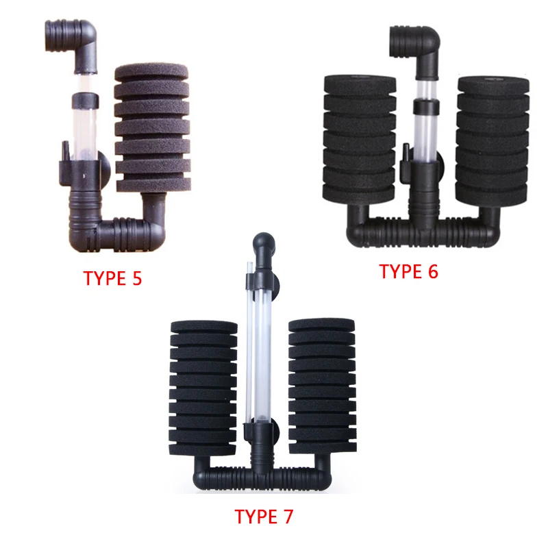 7 Тип аквариума фильтр аквариум Воздушный скиммер с насосом Биохимический Губчатый Фильтр фильтрационный фильтр для аквариума