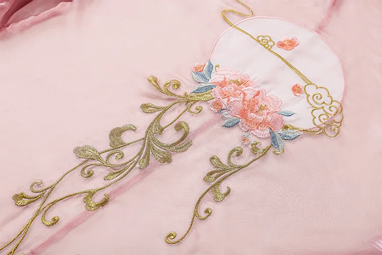 Идеальное сдвоенное женское платье Элегантное шифоновое винтажное Hanfu в
