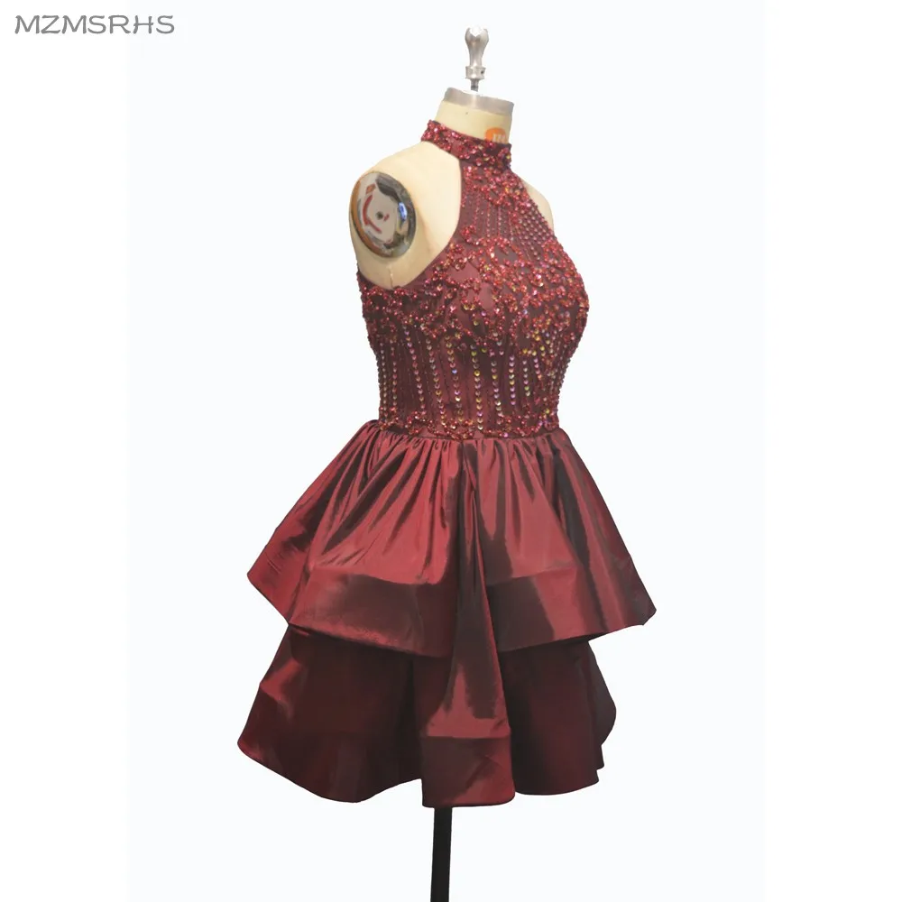 Ajax vestido de formatura зеленые платья для выпускного вечера из тафты с бусинами и кристаллами