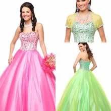 Quinceanera Dresses debutante gown Fashion Bling Beaded Satin Lace up Custom Made Plus Size Cheap Ball Gowns 2017 online Dress