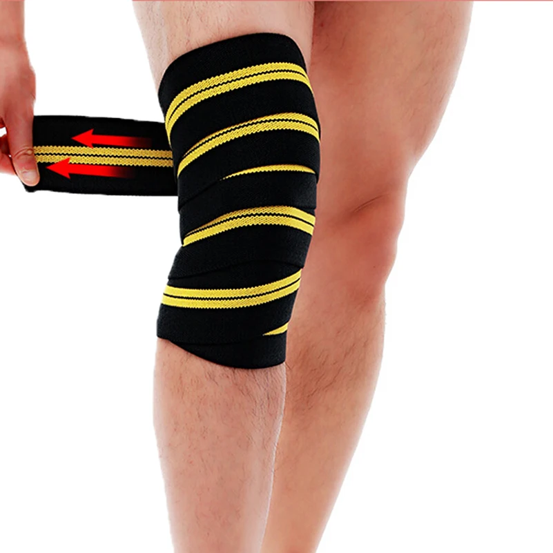 2 Pieces Professional Heavy Duty Weight Lifting Knee Support