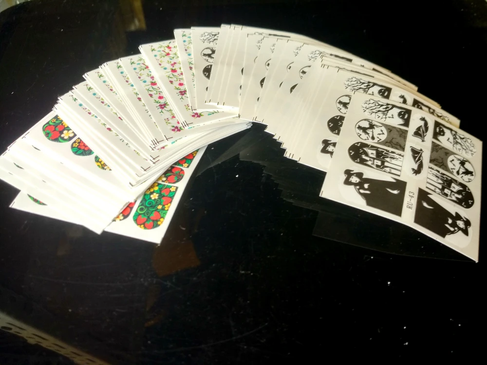 FREE EXPRESS 500X Water Stickers Nail Decals Full Cover MAPLE LEAF