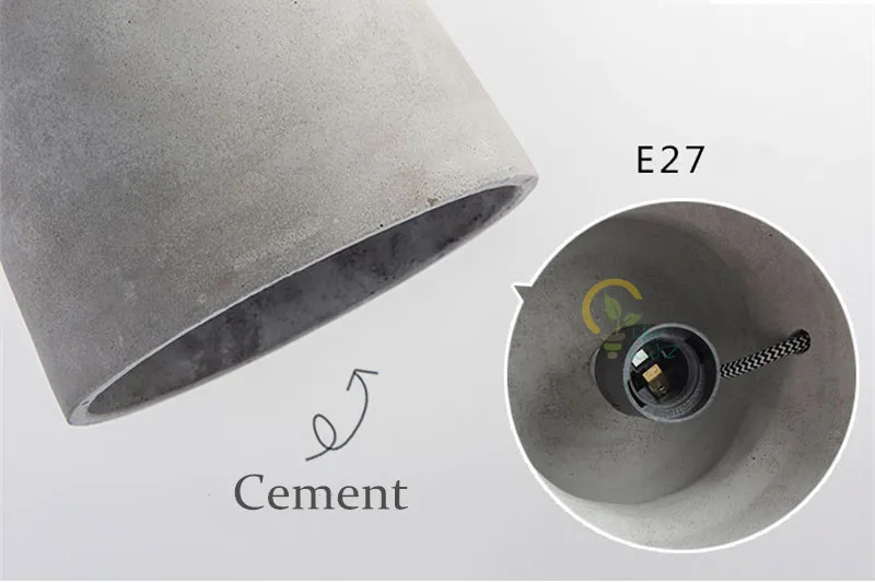 Скандинавские цементные подвесные светильники современный блеск Pendente креативный Лофт стиль искусство подвесные лампы промышленный Декор Светильник Suspendu