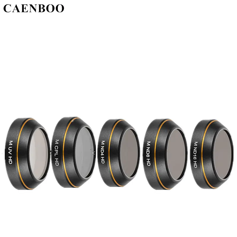 CAENBOO For DJI Mavic Pro Lens Filter Protector HD UV+ND2+ND4+CPL+Star Filter Drone For DJI Mavic Professional Accessories 5in1