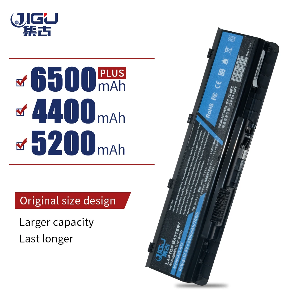 JIGU Аккумулятор для ноутбука Asus 6 ячеек A32-N45 07G016HY1875 N55SL N75 N75E N75S N75SF N55 | Компьютеры и