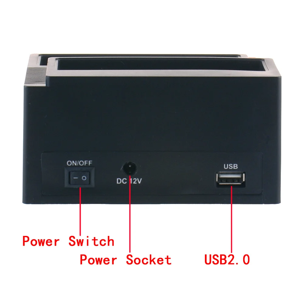 EU/AU/US Plug 2,5/3," SATA IDE HDD док-станция Клон HDD корпус USB 2 порта USB 2,0 концентратор MS/M2/XD/CF/SD/TF кардридер