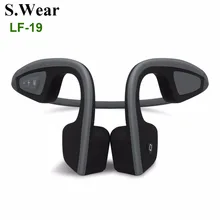 S. Wear LF-19 Bluetooth 4.1 Fones De Ouvido de Condução Óssea Estéreo Sem Fio Sports Correndo Fone de Ouvido Handfree Com Microfone Para Telefones Inteligentes