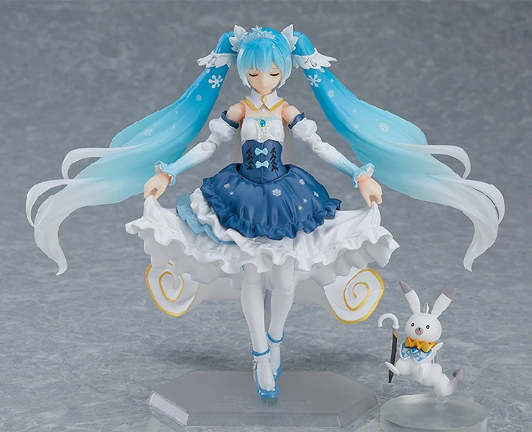 Новинка 2109, аниме Снежная Мику, 10-летие, Figma EX-054, Снежная принцесса, кукла, ПВХ, фигурка, игрушка Хацунэ Мику, подвижная игрушка, модель