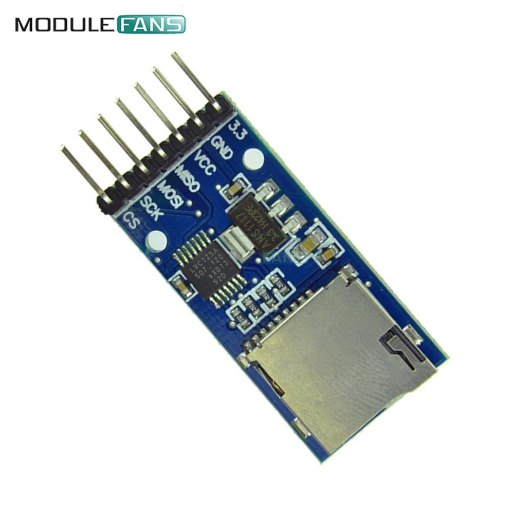 Плата памяти Micro SD для Arduino TF карта Интерфейсный преобразователь уровня SPI 3 В 5