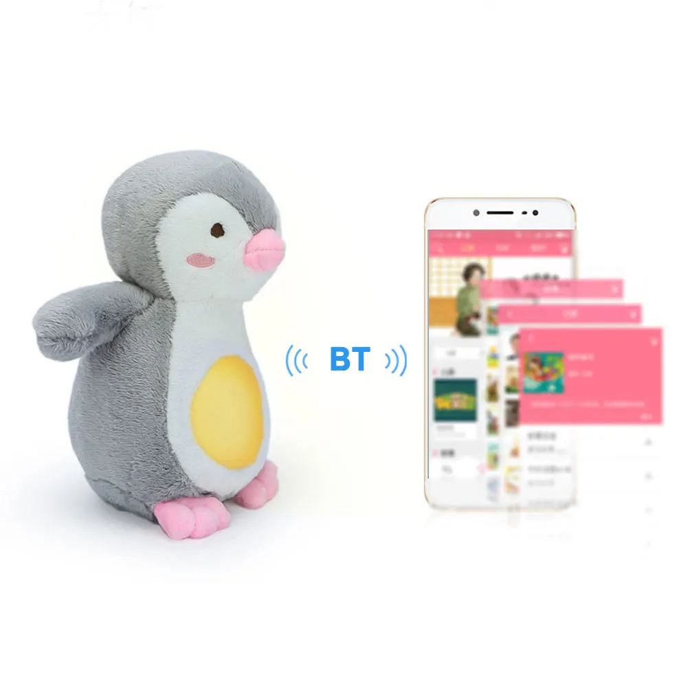 Детские Bluetooth звук и свет маленький пингвин Моделирование Плюшевые игрушки раннего детства обучающие игрушки