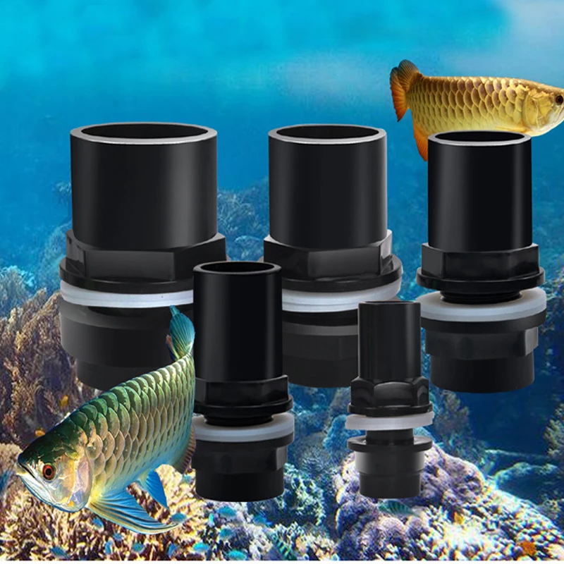 Nuonuowell 40mm 50mm Aquarium Straight Tank Connector Pvc Waterproof Pipe Joint Fish Tank New