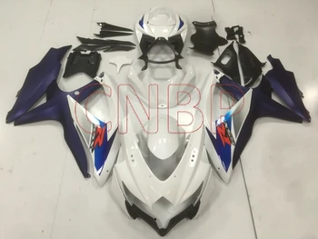 

Fairings GSXR750 2008 - 2010 K8 White Matter Blue Full Body Kits GSXR750 09 10 Fairing GSXR750 08 09 no paint