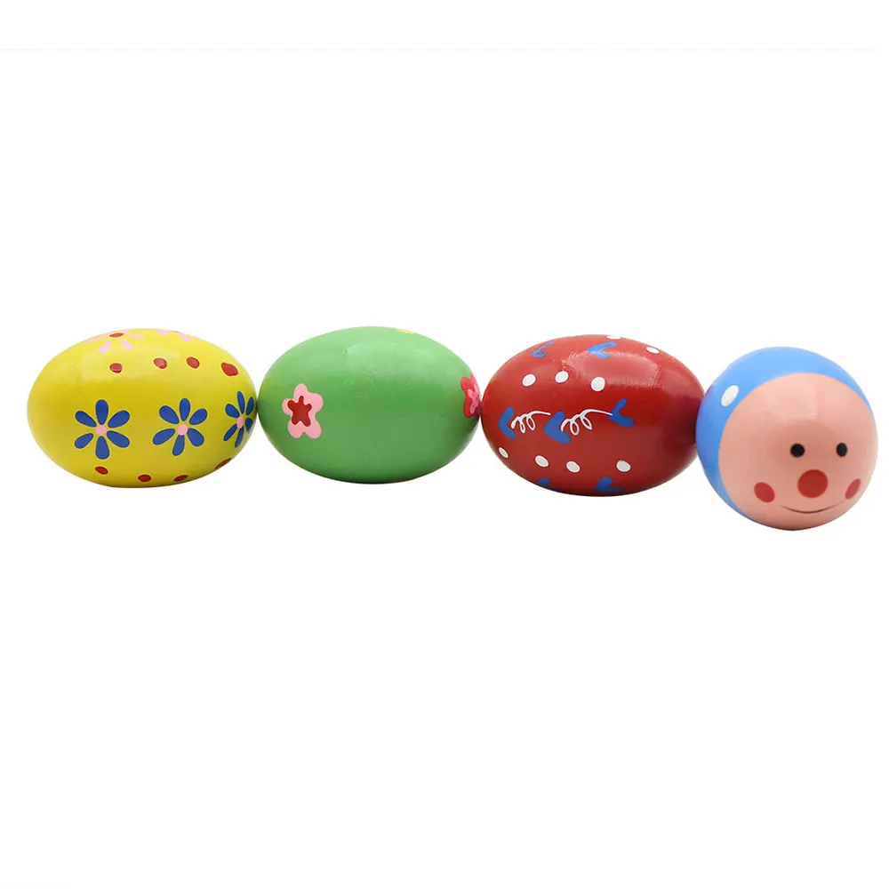 

Durable Sand Eggs Madeira Sand Eggs Musical Instruments Toys Wood Random Toy Eggs Orff Instruments